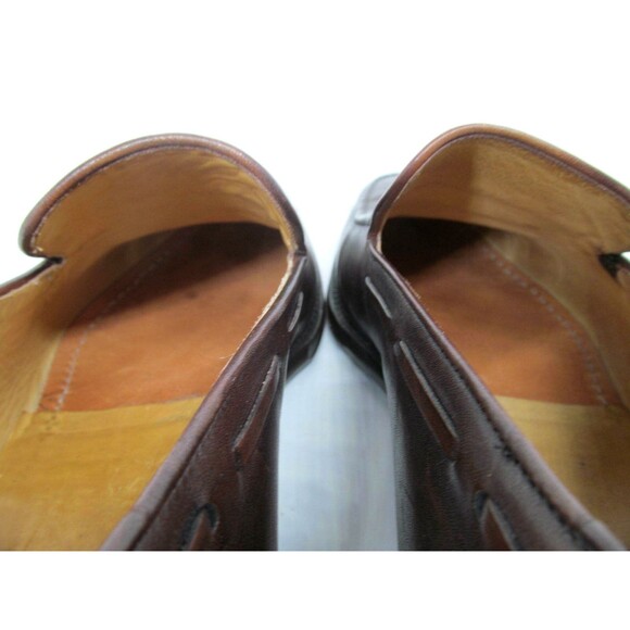 Sutor Mantellassi Brown Leather Apron Toe Tassel Loafers Size Mens US 7.5 M Nice main image 9